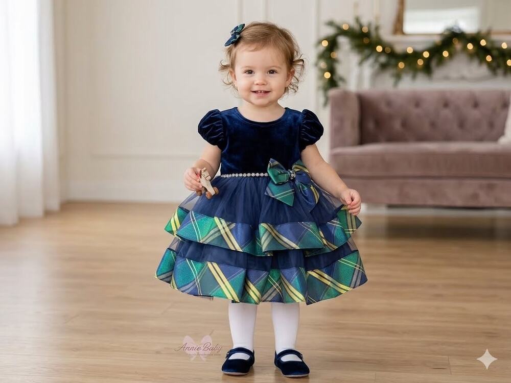 NEW! Bonnie Jean Toddler Girls Short Sleeve Puffed Babydoll Dress Size 18M